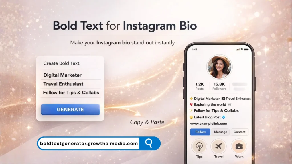 bold text for instagram bio